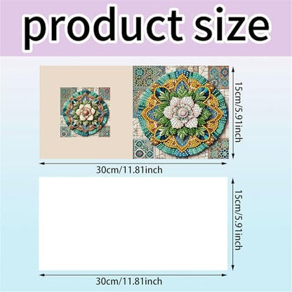 6pcs DIY Diamond Art Greeting Cards Kit with Envelopes&Tools - Create Your Own Sparkling Birthday, Thank You, Holiday Cards for Adults & Beginners(Mandala) - Image 5