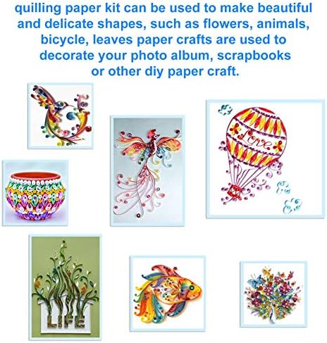 QTLCOHD 35 Colors 4200 Strips Paper Quilling Strips Set - Image 7