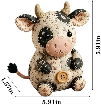 Patchwork Mouse DIY Sewing Kit for Adults & Beginners (Dairy Cow) - Image 2