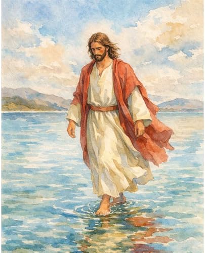 Dawnsphere Jesus Paint by Numbers Kit for Adults Without Frame 16x20 in by Dawnsphere