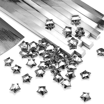 Kigeli 1000 Sheets Origami Star Paper Strips,Silver,Solid Style by Kigeli
