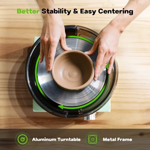 Mini Pottery Wheel for Kids, Beginners, Adults, All-in-one Kit - Image 4