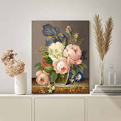 Artmaple Paint by Number for Adults Beginner Students,Ideal Gift Choice for Birthday or Any Festival, DIY Acrylic Painting Kit for Hoom Decor Canvas ONLY (A Bunch of Flowers 16x20) - Image 2