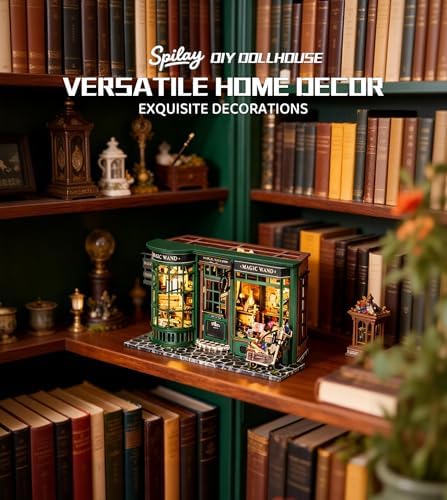 Spilay Book Nook Kit for Adults, Magic Full House DIY Miniature House Kit - Image 4