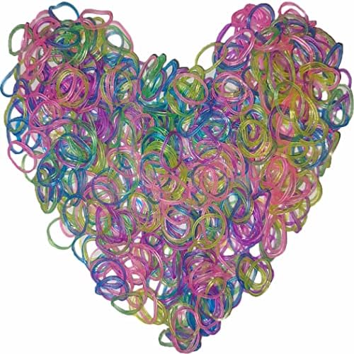 Loom Rubber Band Refill, Luminous Mixed Color 900 Pcs. by Yowamho