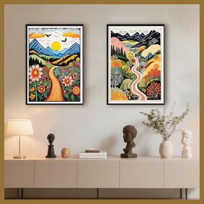 DOTSOPS 2 Pcs Landscape Diamond Art Painting Kits Round Full Drill - Image 5