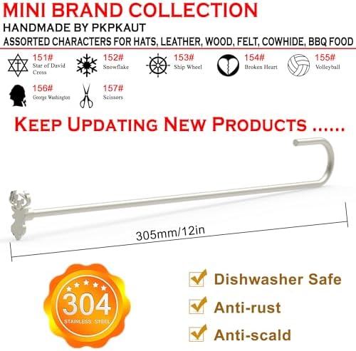 Branding Iron for Wood, Leather Branding Stamp 2Pcs Set (083#) - Image 5