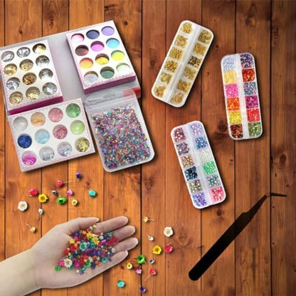 UV Resin Inclusions Kit for Beginners, Jewelry Making Supplies with Glitter, Foil Flakes, Dried Flowers, Sequins for Epoxy Resin, Tumbler Crafts, DIY Art Crafts - Image 7