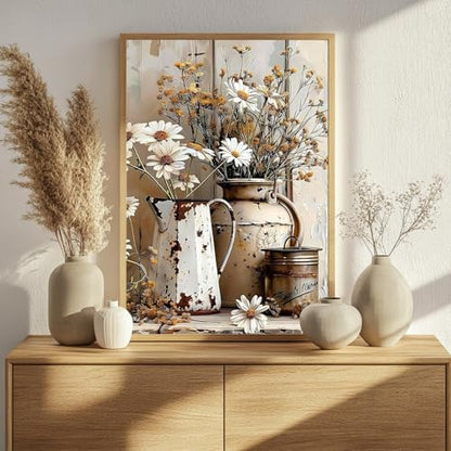 Daisy Paint by Numbers Kit for Adults, 16x20 inch - Image 2