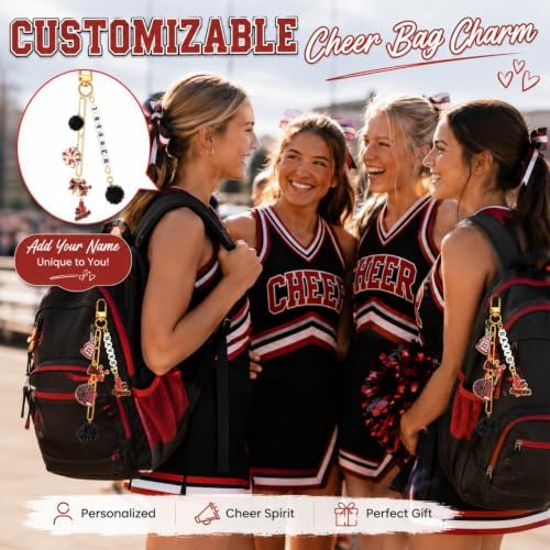 Nosiny 530 Pcs DIY Cheer Charms Keychain Making Kit - Image 3
