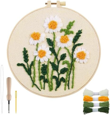 Punch Needle Kit Adults Beginner, Step-by-Step Guide & Video by Biubee