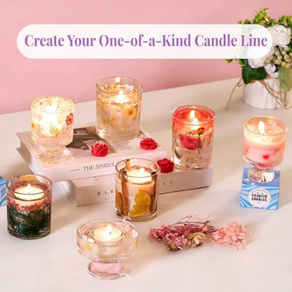 2-in-1 Soy & Jelly Wax DIY Candle Making Kit for Beginners & Adults - Image 3