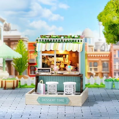 CUTEROOM DIY Doll Room Miniature Furniture Wooden House Kit-Dessert Time - Image 3