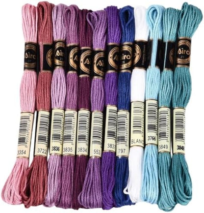 105 Yards Embroidery Floss Colored Thread for Hand Sewing DIY by CABODYALS