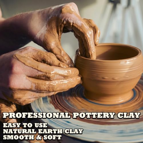 Aujazyble Air Dry Clay - 3.3lbs Yellow Natural Pottery Clay for Kids - Image 3
