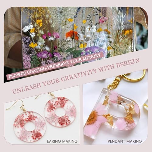 Bsrezn 1000g UV Resin Hard, Crystal Clear Solar Activated UV Glue for Jewelry Making (1000g) - Image 6