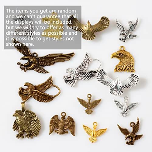 stino 100g Metal Pendant Charms for Jewelry Making, Bulk Silver & Gold Plated Charms for Braclet Necklace Crafts, Animal Plant Flower Pet and so on - Image 5