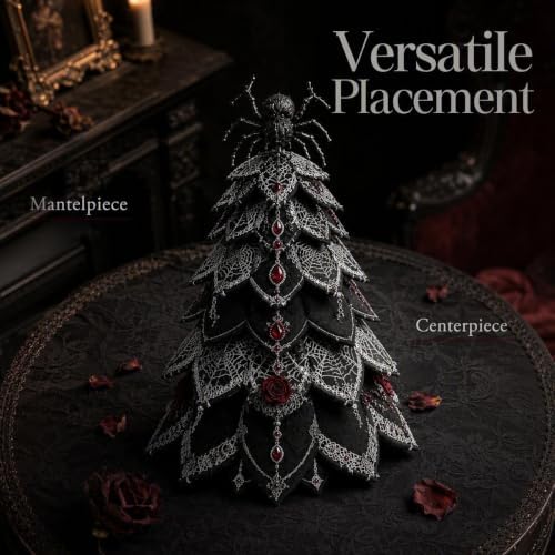 Quilted Christmas Tree Kit – Pre-Cut Fabric & Foam Cone DIY Tabletop Decoration with Tree Topper, No-Sew Holiday Craft Kit for Adults & Kids, Christmas Tree Decorations for Home, Party & Gifts (set3) - Image 5
