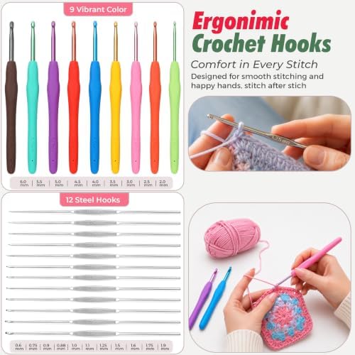 Crochet Kit for Beginners Kids, Adults Complete Kit Start Right Away - Image 5