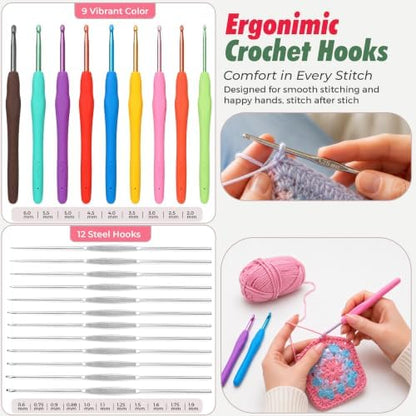 Crochet Kit for Beginners Kids, Adults Complete Kit Start Right Away - Image 5