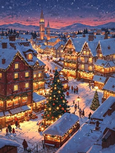 Christmas Diamond Art Kits for Adults, Diamond Art Painting Kits for Adults by croshom