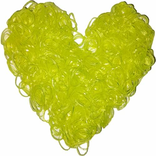 Loom Rubber Band Refill, Luminous Yellow 900 Pcs. by Yowamho