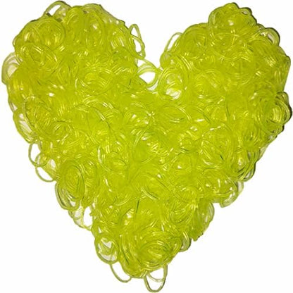 Loom Rubber Band Refill, Luminous Yellow 900 Pcs. by Yowamho