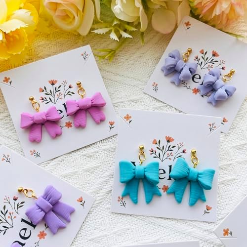 Xaekicr Bow Shape Polymer Clay Cutters for Polymer Clay – Clay Cutters & Clay Molds, Decorative Earring, Tools Set - Image 6