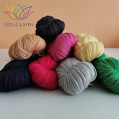 Lotus Yarns Swan Lake Lace Weight 50% Cashmere 40% Fine Wool 10% Angora Blended Hand Knitting Yarns for Comfortable Baby and Adult Clothing for Fashion Garment Baby Clothe (30) - Image 5