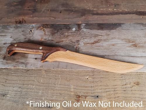 Wooden Knife Making Kit for Kids, Teens & Adults – Fun DIY Woodworking Craft Gift | Hardwood Blade with Handles, Sandpaper & Glue Included | Made in USA - Image 5
