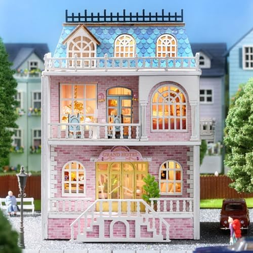 CUTEROOM DIY Miniature House Kit Wooden Craft for Adult-Romantic Castle - Image 2