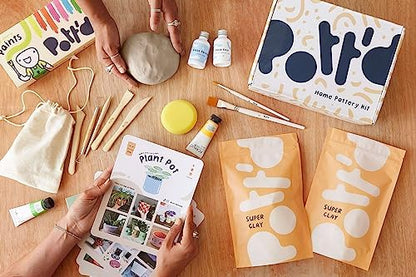 Pott'd Pottery Kit, Air Dry Clay Kit for Adults & Beginners - Image 3