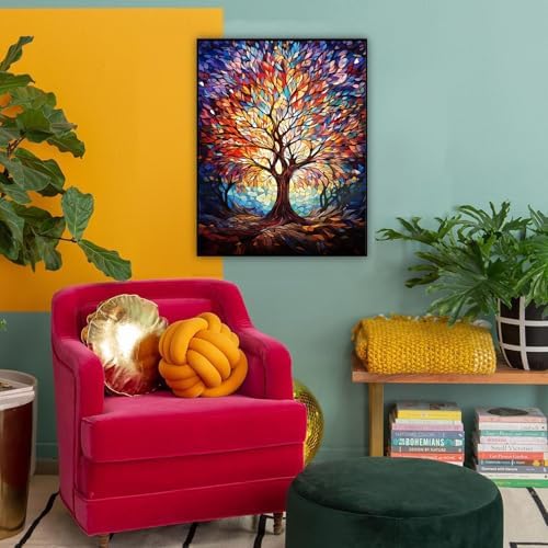 HITO Tree of Life Paint by Numbers Kit for Adults 16x20 Inch Frameless - Image 6