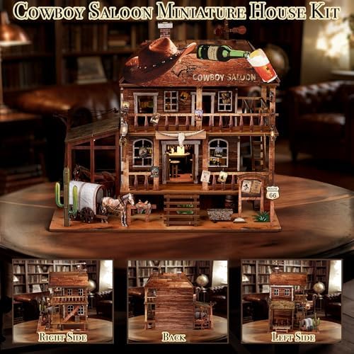 NookMaster Book Nook Kit with LED Light DIY Miniature Dollhouse for Adults - Image 5