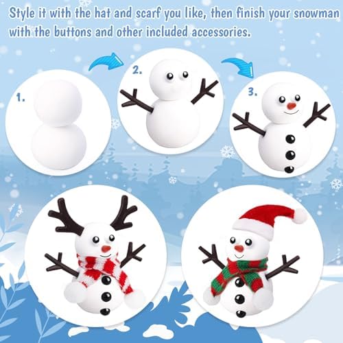 BANBBUR 24 Pack Christmas Stocking Stuffers for Kids, Build a Snowman Kit - Image 3