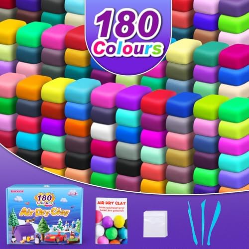ESSENSON Air Dry Clay 180 Colors, Modeling Clay for Kids - Image 2