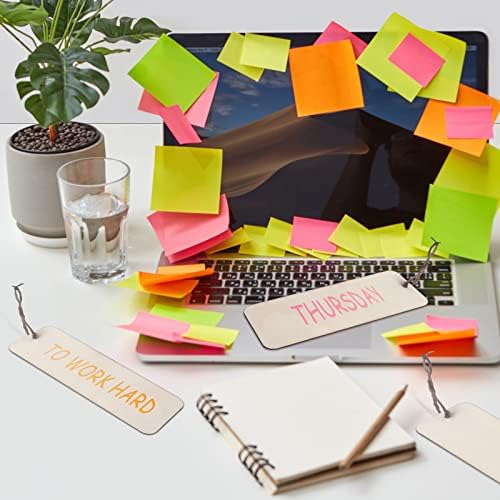 100 Sets 6 x 2 Inch Wooden Bookmarks with Holes and 10M Ropes - Image 5