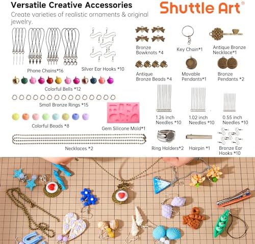 Shuttle Art Polymer Clay Kit, 60 Colors Oven Bake Clay for Kids, 19 Sculpting Tools, 16 Accessories, Non-Sticky, Non-Toxic DIY Crafts for Kids Adults - Image 4