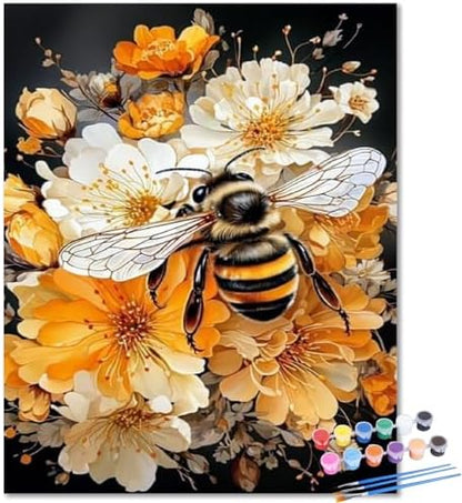 Bee Paint by Numbers Kit for Adults, Adult Paint by Number Kits 16x20 Inch by Unknown
