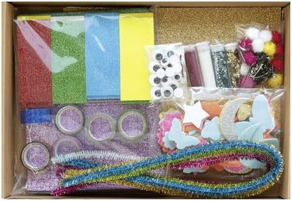 folia 937 Creative Box Glitter Mix, Over 900 Pieces, Glittery, Colourful Material Mix for Imaginative and Creative Crafts, Decorating and Decorating - Image 7
