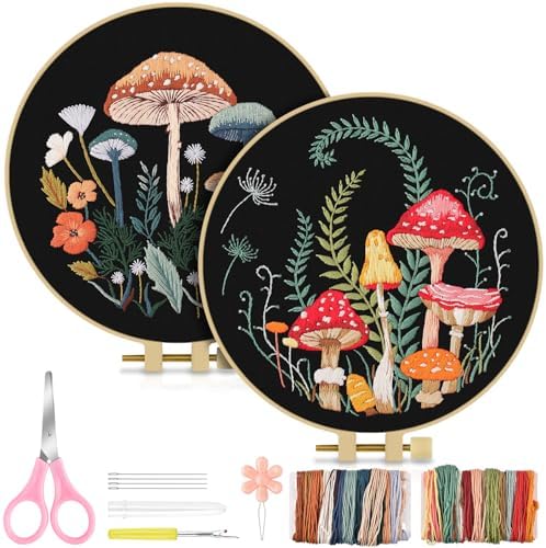 TINDTOP Embroidery Kit for Adult Beginners, Embroidery DIY Starter Kit by TINDTOP