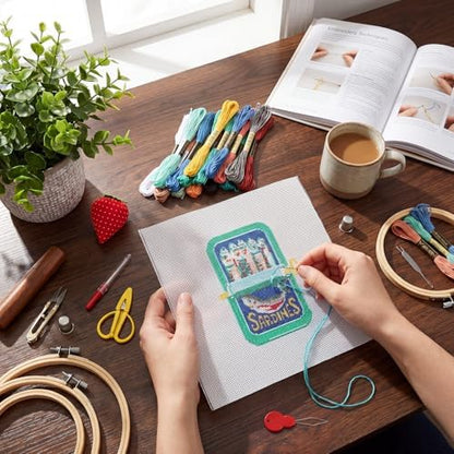 XunYee Needlepoint Canvas Kit, Sardine - Image 5