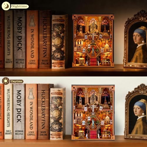 NookMaster Book Nook Kit with LED | Miniature House Kit for Adults - Image 6