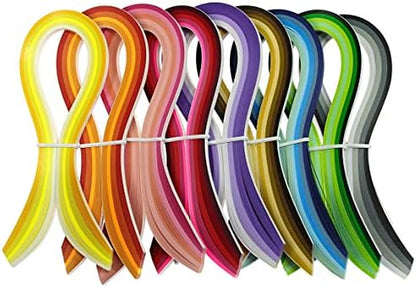 Zorfeter Multi-Color Quilling Paper Strips Kits, 5mm Width, 15" Length - Image 7