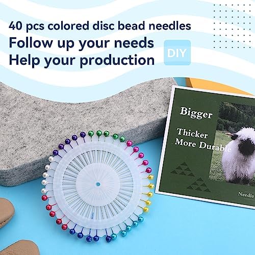WONVOC Needle Felting Pad, 6x6x1'' Needle Felting Mat with Straight Pins - Image 4