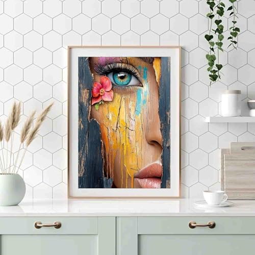 DYAIANGMU Woman Paint by Numbers Kit for Adults Beginners 19.6X15.7 inch - Image 3