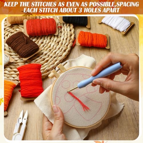Mindsoft Fall Punch Needle Coaster Kits for Adult Beginner - Image 3