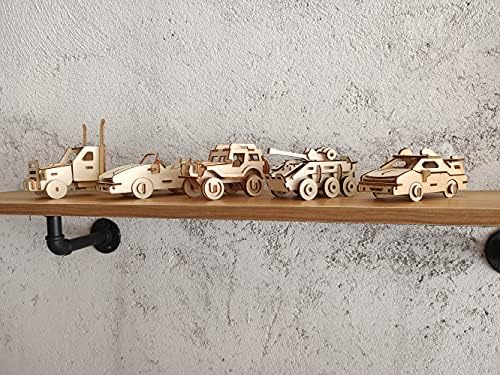 3D Wooden Car Puzzle, 6 Piece Set Wooden Car Brain Teaser Puzzles, DIY Assembly Build Model Kits, Wood Crafts STEM Gifts for for Adults & Teens Birthday Gifts Christmas - Image 4