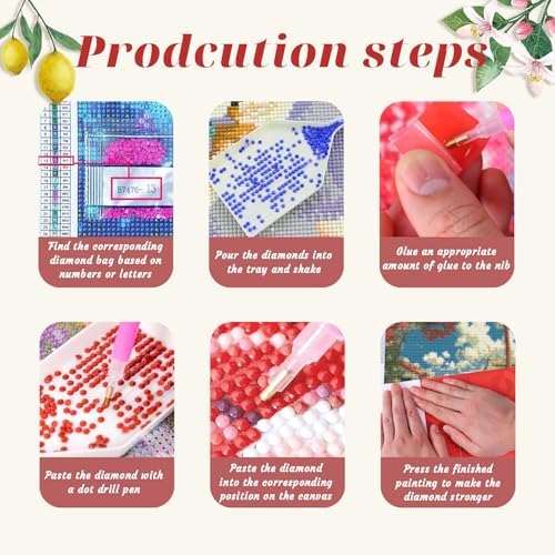 DOTSOPS 5D Diamond Painting Kits for Adults Diamond Art Kits 11.8 x 15.7 in - Image 5