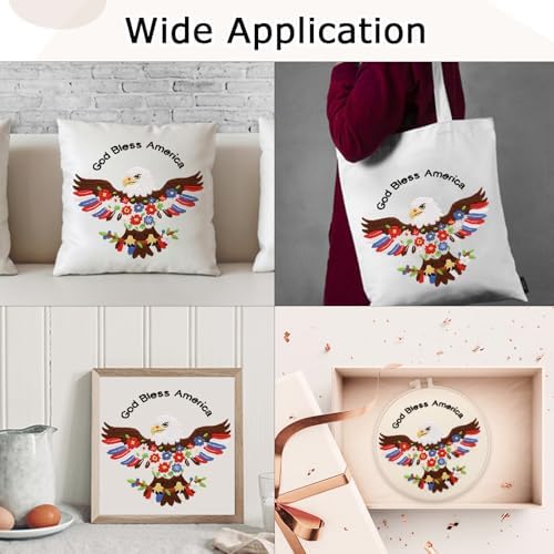 Nuberlic Embroidery Kits for Beginner Adults,God Bless - Image 7